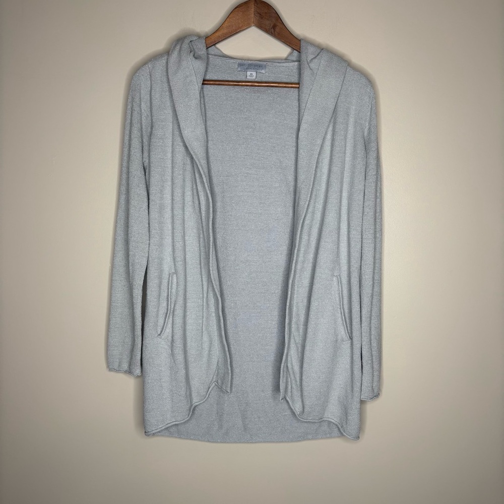 Barefoot Dreams CozyChic Ultra Lite Hooded Cardigan Sweater - Picture 3 of 7